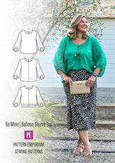 Be Mine | Balloon Sleeve Top PDF Sewing Pattern