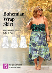 Bohemian Wrap Skirt | PDF Sewing Pattern