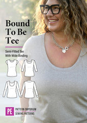 Bound To Be | Wide Binding T-Shirt PDF Sewing Pattern