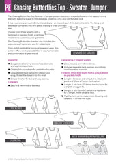Chasing Butterflies | Batwing Top & Sweater PDF Sewing Pattern