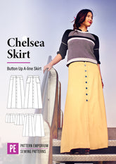 Chelsea | Button-Up Skirt PDF Sewing Pattern