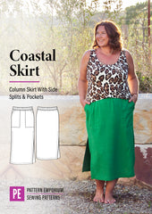 Coastal | Woven Side Split Skirt PDF Sewing Pattern