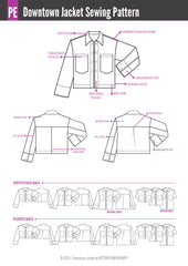 Downtown Jacket | Regular & Roomy PDF Sewing Pattern