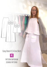 Easy Does It Pull-On A-line Skirt PDF Sewing Pattern