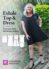 Exhale | Flared Top, High-low & Dress PDF Sewing Pattern