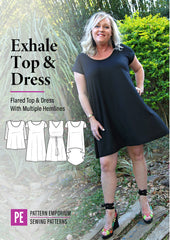 Exhale | Flared Top, High-low & Dress PDF Sewing Pattern