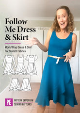 Follow Me | Wrap Dress & Skirt PDF Sewing Pattern