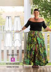 Free Spirit | Midi & Maxi Skirt PDF Sewing Pattern
