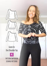 Game On | One-Shoulder Top PDF Sewing Pattern