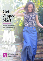 Get Zipped | A-line Skirt PDF Sewing Pattern