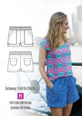 Getaway Shorts | Woven Pull On Shorts Sewing Pattern