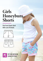 Honeybuns Girls Shorts | PDF Sewing Pattern