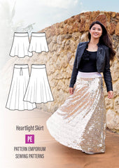 Heartlight | Stretch Flared Skirt Sewing Pattern