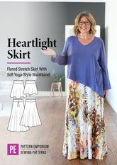 Heartlight | Stretch Flared Skirt PDF Sewing Pattern