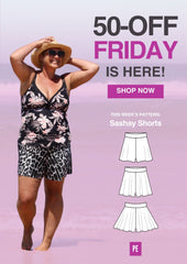 Sashay | Stretch Flared Shorts PDF Sewing Pattern