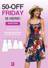 Heartstrings | Strappy Dress with Shelf Bra PDF Sewing Pattern
