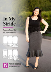 In My Stride | Flounce Pencil Skirt PDF Sewing Pattern