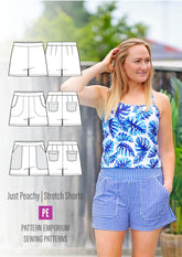 Just Peachy | Stretch Shorts PDF Sewing Pattern