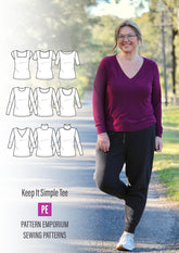 Keep It Simple | Semi Fitted T-shirt PDF Sewing Pattern