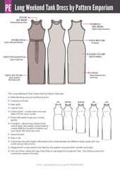 Long Weekend | Wide Binding Tank Dress PDF Sewing Pattern
