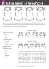 Endless Summer Tee | T-shirt & Tank PDF Sewing Pattern