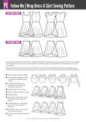 Follow Me | Wrap Dress & Skirt PDF Sewing Pattern