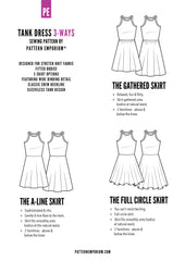 Tank Dress 3-Ways | PDF Sewing Pattern