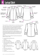 Lyrical Shirt | Tie Neck Puff Sleeve Shirt PDF Sewing Pattern