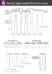 Foxy Legs | Jogger Pants Sewing Pattern