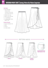Bohemian Wrap Skirt | PDF Sewing Pattern