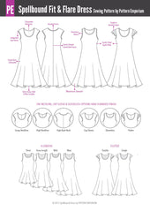 Spellbound | Fit & Flare Dress Sewing Pattern