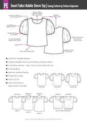 Sweet Talker | Bubble Sleeve Top PDF Sewing Pattern