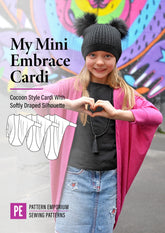 My Mini Embrace | Kids Cocoon Cardi PDF Sewing Pattern