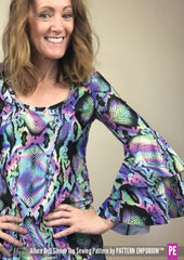 Allure Bell Sleeve Top | PDF Sewing Pattern