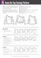 Game On | One-Shoulder Top PDF Sewing Pattern