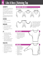 Like A Boss | Tapered Dolman Top PDF Sewing Pattern