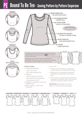 Bound To Be | Wide Binding T-Shirt PDF Sewing Pattern