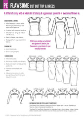 Flawsome | Cut Out Top & Dress PDF Sewing Pattern