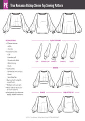 True Romance | Bishop Sleeve Top PDF Pattern