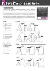 Unwind Top | Sweater & Hoodie PDF Sewing Pattern