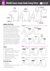 Unwind Top | Sweater & Hoodie PDF Sewing Pattern