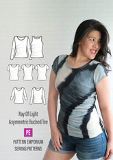 Ray of Light | Asymmetric Fitted Tee PDF Sewing Pattern