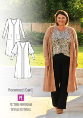 Reconnect | Longline Cardi PDF Sewing Pattern