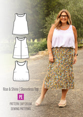 Rise & Shine | Sleeveless Top PDF Sewing Pattern