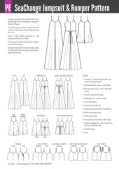 SeaChange | Jumpsuit Playsuit Romper PDF Sewing Pattern