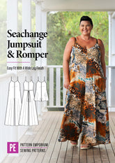 SeaChange | Jumpsuit Playsuit Romper PDF Sewing Pattern