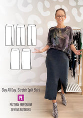 Slay All Day | Stretch Split Skirt PDF Sewing Pattern