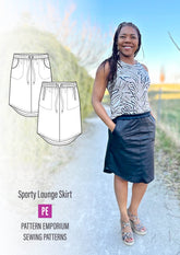 Sporty Lounge Skirt | PDF Sewing Pattern