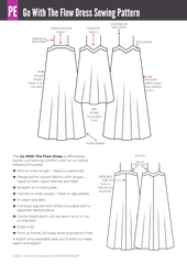 Go With The Flow Dress | PDF Sewing Pattern
