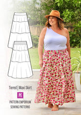Tiered Maxi Skirt | Women's Sewing Pattern